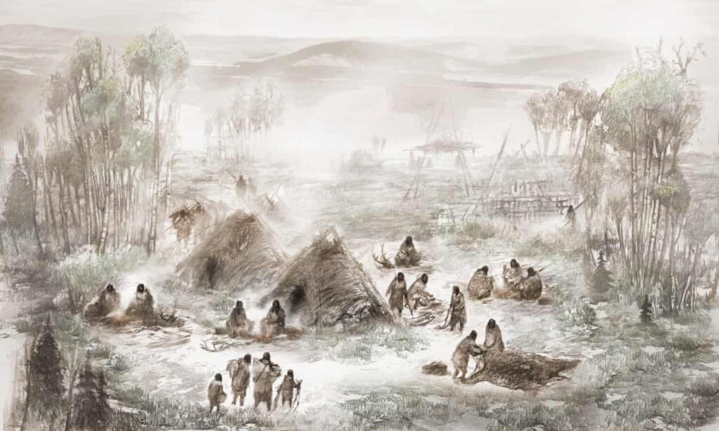 Group of the first humans who lived in Alaska. 